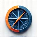 A compass icon.