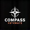 White version of the Compass Point Pathways logo for dark backgrounds.